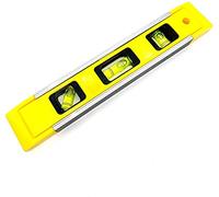Spirit Level Magnetic - Small, Unbreakable and Magnetic Torpedo Level with 2 Level Bubbles - Boat Level - Scaffold Level for Builders, Home DIY, Brick Laying Assorted Colour