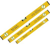 Spirit Level Set, 3pcs High Accuracy Spirit Leveler Lightweight DIY Builder 400, 600, 1000mm, Aluminum Alloy Level Set, Large Spirit Levels with Powerful Magnets