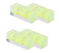Spirit Level Square Bubble Detector Printer Measuring Tool 4PCS Small HIGH Optical Transparency Accuracy MACHINED Inner Radius ABS Material