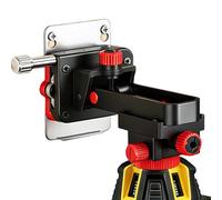 Spirit Level Wall Mount - Left and Right Fine Tuning Rack | 360 Degree Rotating Leveling Instrument Base for Construction, Wall Cutting and High Height Work | Heavy Duty, Adjustable