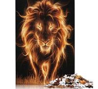 Spirit Lion Jigsaw Puzzles for Adults 500 Piece Family Gathering Puzzle DIY 500 Piece Puzzle Game 500pcs (52x38cm)