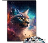 Spirit Lynx 1000 Pieces Puzzles for Adults cardboard Jigsaw Perfect for Family Fun on Christmas, Thanksgiving, Birthdays & Easter size 38x26cm