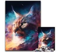 Spirit Lynx Puzzle 1000 Pieces Jigsaw Jigsaw Puzzles Interactive Family Game, Ideal, Family Activity Game 50x75CM/19.68x29.52inch