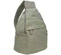 Spirit Medium Lightweight Waterproof Multi Pocket Shoulder Travel Holiday Day Backpack Rucksack With Adjustable Straps 9894 (Light Grey/Light Sage Green)