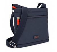 Spirit - Medium Size Lansdown Waterproof Cross Body Bag - Lightweight and Eco Friendly Travel Bag with Multiple Sections & Adjustable Strap - Travelling Essentials - Midnight Blue/Flame