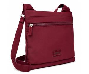 Spirit - Medium Size Lansdown Waterproof Cross Body Bag - Lightweight and Eco Friendly Travel Bag with Multiple Sections & Adjustable Strap - Travelling Essentials - Burgundy