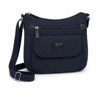 Spirit Nylon Showerproof Crossbody Bag - Unisex Lightweight Travel Bag with Multiple Pockets & Adjustable Strap - Navy, Medium Size