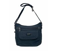 Spirit Nylon Showerproof Crossbody Bag - Unisex Lightweight Travel Bag with Multiple Pockets & Adjustable Strap - Navy, Medium Size