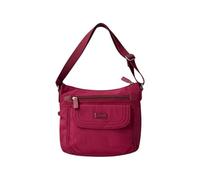 Spirit - Nylon Showerproof Crossbody Bag - Unisex Lightweight Travel Bag with Multiple Pockets and Adjustable Strap (Dark Bordeaux)