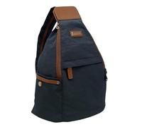 Spirit - Nylon Waterproof Backpack - Lightweight Rucksack - Multiple Pockets - Adjustable Straps - Travel & Holiday Backpack - Navy Blue & Tan