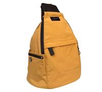 Spirit - Nylon Waterproof Backpack - Lightweight & Versatile Rucksack with Multiple Pockets & Adjustable Straps for Comfort - 24.13 x 12.7 x 35.56 cm - Travel Backpack (Mustard/Dark Chocolate)