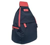 Spirit - Nylon Waterproof Backpack - Lightweight & Versatile Rucksack with Multiple Pockets & Adjustable Straps for Comfort - 24.13 x 12.7 x 35.56 cm - Travel Backpack (Navy/Coral)
