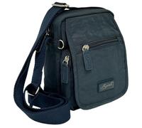 Spirit - Nylon Waterproof Crossbody Bag - Unisex Lightweight Travel Bag with Multiple Sections and Adjustable Strap - Navy and Tan Crossbody Bag, Small Size, Navy