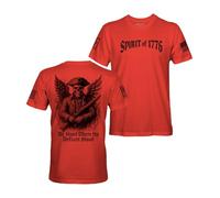 Spirit of 1776 American Patriot Men's T-Shirt, Red, XXXXL