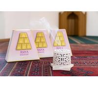 Spirit Of Dubai Asiya Oudh Bakhoor 40g - Pack of 3 Luxury Incense Bricks with White Resin Star Burner - Floral Fruity Vanilla Scent - Bakhoor Set for Meditation, Prayer & Home Fragrance