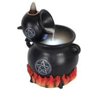Spirit of Equinox Cauldrons With Flames Bac k Flow Incense Cone Burner