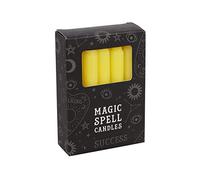 Spirit Of Equinox Magic Spell-Success Set of 12 Yellow Candles 10cm, 10.3 x 7.3 x 2.5 cms
