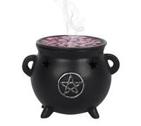 Spirit of Equinox Pentagram Cauldron Incense Holder, Black
