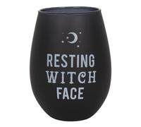 Spirit of Equinox Resting Witch Face Stemless Wine Glass