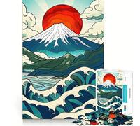 Spirit of Japan Mt Fuji Jigsaw Puzzles 1000 Pieces for Teenagers Thought Toy Shared Fun Precise Edge Santa Wish Item 38x52cm