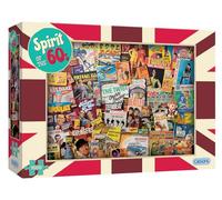 Spirit of the 60s 1000 Piece Jigsaw Puzzle | Sustainable Puzzle for Adults | Premium 100% Recycled Board | Great Gift for Adults | Gibsons Games