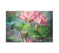 spirit of the Flowers Printed Jigsaw Puzzle 14.4x9.8 CM, Rectangular Puzzle Challenging Game for Adults Gifts, Family Fun Decorative Wall Decor