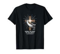 Spirit of The Lord Cross 2 Corinthians 3:17 Freedom T-Shirt