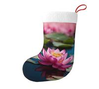 Spirit Of The Lotus Print Christmas Stocking, Fireplace Hanging Ornament Christmas Holiday Party Decoration