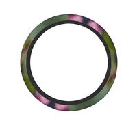 Spirit Of The Lotus Print High Elastic Thickening Universal Fit Car Steering Wheel Cover, Elastic Breathable And Odor Less