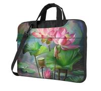 spirit of the lotus Print Laptop Bag Case for Men Women, 15.6 inch Shockproof Computer Sleeve Cover for Business Travel Office School