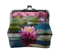 spirit of the lotus print Small Pouch Kiss Lock Coin Purse for Women Coin Change Purse, Credit Card Wallet