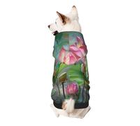 spirit of the lotus Printed Dog Hoodie Soft Dog Sweatshirt Cute Cat Dog Clothes for Small Dogs Kitten Puppy, XS
