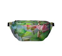 Spirit of The Lotus Printed Fanny Pack Waist Bag for Men Women, Adjustable Bumbags Hip Bum Bag Travel Crossbody Bags Sports Running Hiking Belt Bag