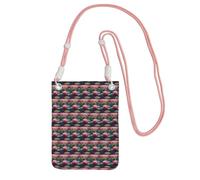 Spirit Of The Lotus Printing Small Phone Crossbody Shoulder Holsters Bag.Fits All Cell Phones.Use For Running.Walking.Biking