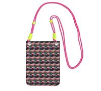 Spirit Of The Lotus Printing Small Phone Crossbody Shoulder Holsters Bag.Fits All Cell Phones.Use For Running.Walking.Biking