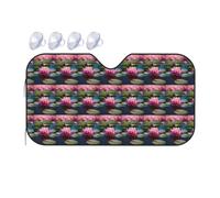 Spirit of The Lotus Printing Upgrade Car Windshield Sun Shade Protect Car from Sun Rays Heat Damage,Vehicle Accessories
