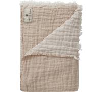 Spirit Of The Nomad - Linen Throw 130x170 cm, Off-white / Desert Beige - Beige