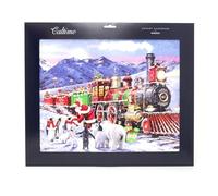 Spirit of the Season Christmas Advent Calendar | Traditional Large Picture Advent Calendar with Santa’s Express Train, Penguins and Polar Bears - 37.5x45.5cm