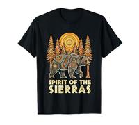 Spirit of The Sierras California Redwood Bear Dot T-Shirt