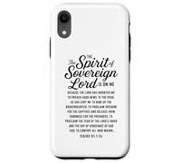 Spirit of the Sovereign Lord Isaiah 61 Bible Verse Scripture Case for iPhone XR