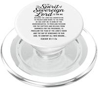 Spirit of the Sovereign Lord Isaiah 61 Bible Verse Scripture PopSockets PopGrip for MagSafe