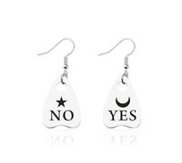 Spirit Ouija Planchette Dangle Earrings Star Moon Goddess Pentagram Earrings Ouija Inspirational Gift Witch Gifts Wiccan Gifts (Spirit Ouija Earrings)