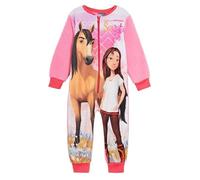 Spirit Riding Free Girls Fleece Onesie, Horse All in One Pyjamas, Sleepsuit, Pink Age 2-3 Years