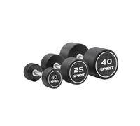 Spirit Round Rubber Dumbbells (Pairs), 32.5kg