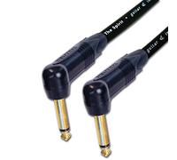Spirit SC Gold Angled Guitar Lead. 1/4 inch Mono Neutrik Jack 3m, 5m, 6m Cable (8m)