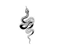 Spirit Snake Waterproof Semi-Permanent And Long-Lasting 2 Weeks Temporary Tattoo Stickers For Men And Women Finger Chest Arm Back(1pcs)