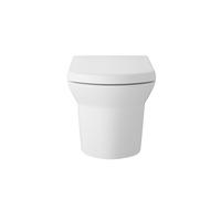 Spirit Square Wall Hung Ceramic Toilet Pan & Soft Close & Seat, 400mm - Balterley