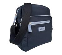 Spirit - Unisex Lightweight Waterproof Crossbody Bag - Medium Shoulder Bag with Multiple Pockets Travel Essentials with Adjustable Strap - 22cm W x 8.5cm H x 24cm D (Navy/Cornflower)