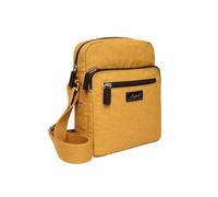 Spirit - Unisex Lightweight Waterproof Crossbody Bag - Medium Shoulder Bag with Multiple Pockets Travel Essentials with Adjustable Strap - 22cm W x 8.5cm H x 24cm D (Mustard/Dark Chocolate)