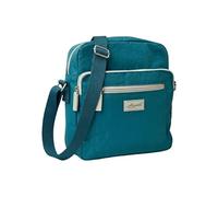 Spirit - Unisex Lightweight Waterproof Crossbody Bag - Medium Shoulder Bag with Multiple Pockets Travel Essentials with Adjustable Strap - 22cm W x 8.5cm H x 24cm D (Jade Green & Light Grey Trim)